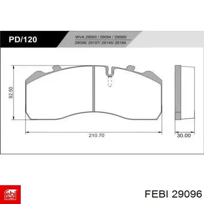 Купить 29096 Febi Ремень генератора