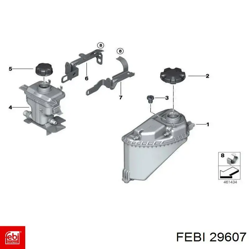 Купить 29607 Febi Крышка/пробка расширительного бачка