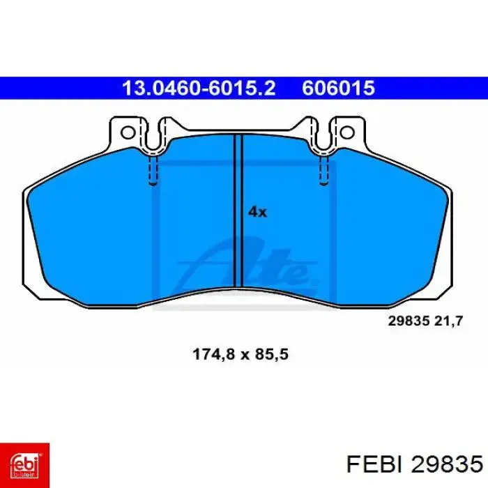 Шкив генератора 29835 Febi