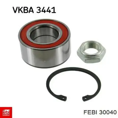 Комплект подшипника ступицы колеса Febi 30040 цена, от 17.16 USD