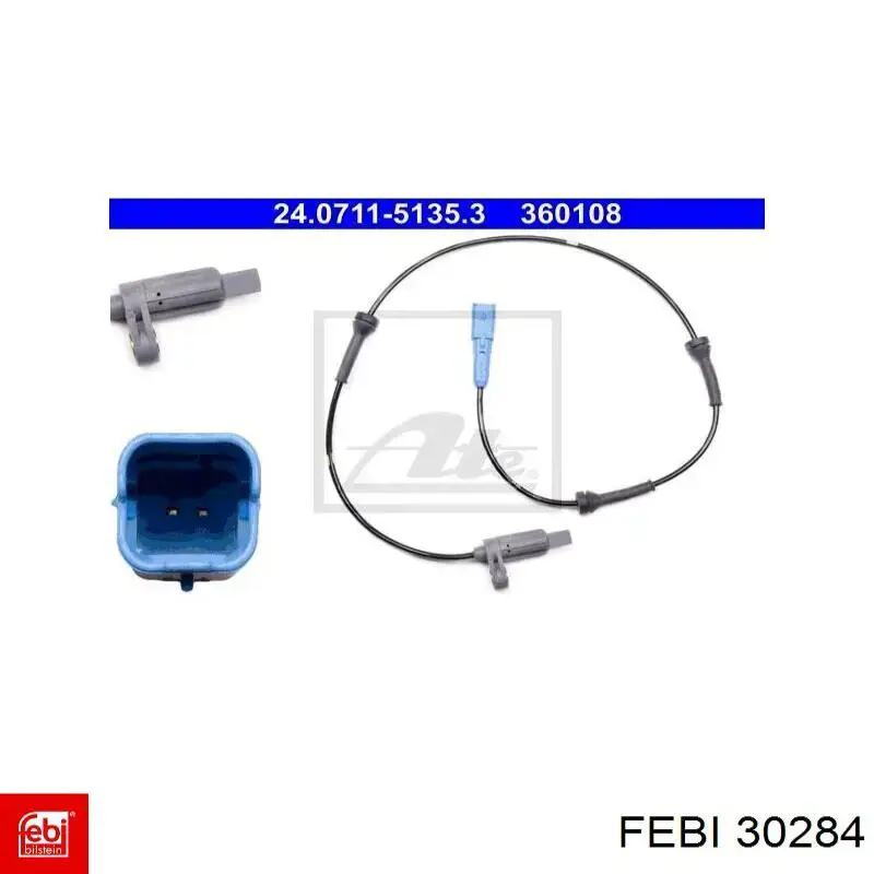 Опорный подшипник амортизатора 30284 Febi
