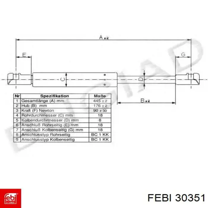 Амортизатор задней двери Japko ZSJM0002 цена, от 9.84 USD