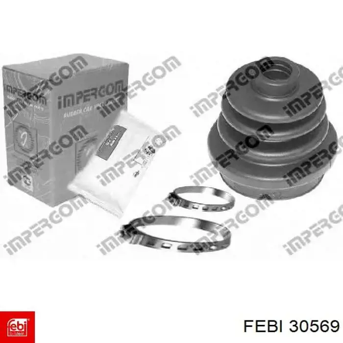 Купить 30569 Febi Сайлентблок реактивной тяги задний
