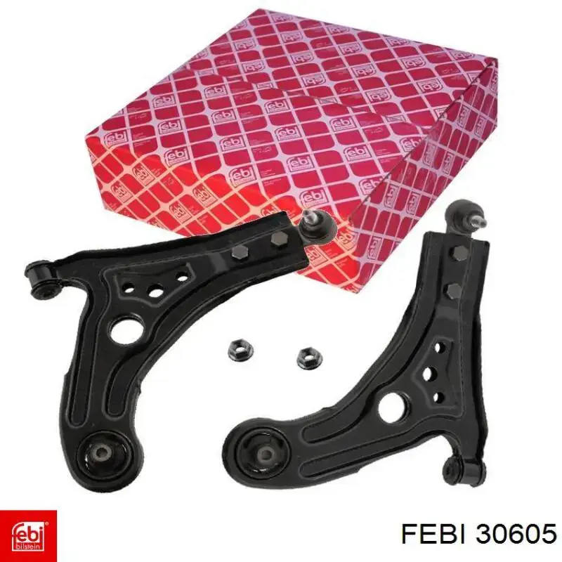 Левый рычаг передней нижней подвески Febi 30605 цена, от 40.93 USD