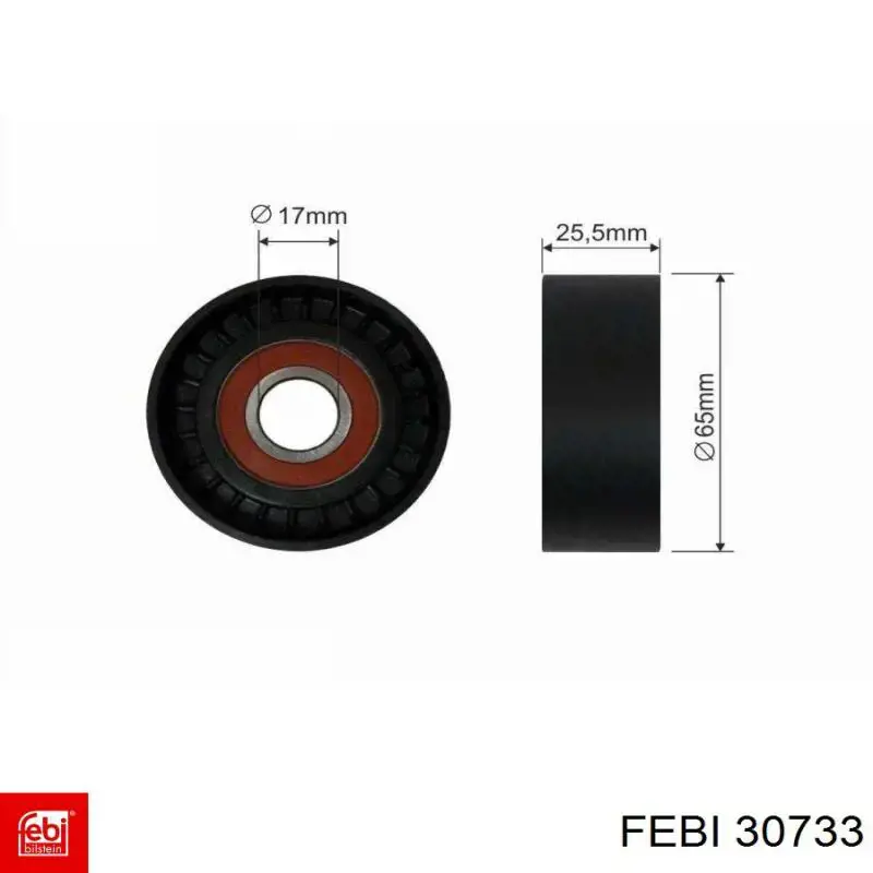 Натяжитель приводного ремня 30733 Febi