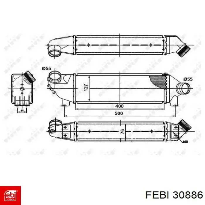 Задняя ступица 30886 Febi