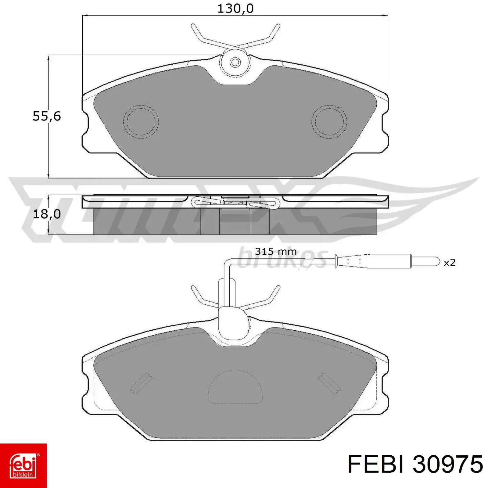 Сайлентблок задней балки 30975 Febi