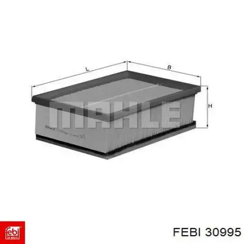 Элемент воздушного фильтра Febi 30995 цена, от 6.04 USD