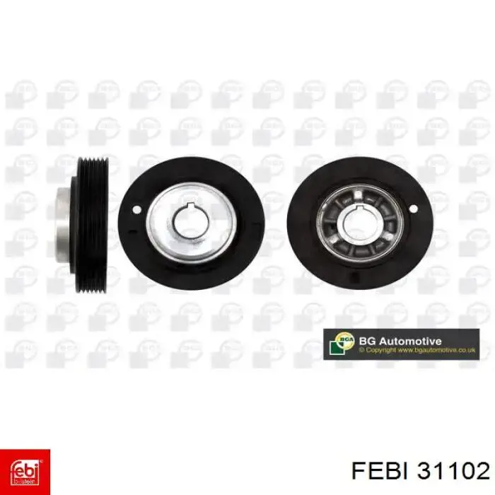 Шкив коленвала (демпфер) Febi 31102 цена, от 56.28 USD