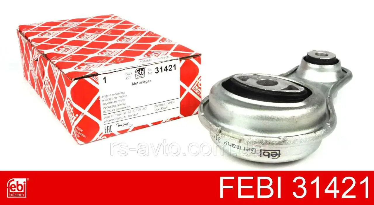 Нижняя опора двигателя Febi 31421 цена, от 40.51 USD