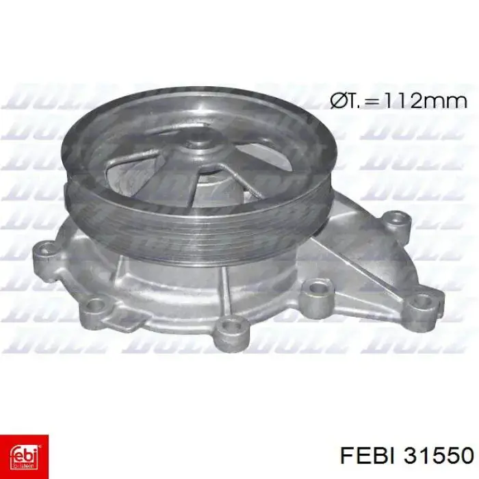 Помпа охлаждения Febi 31550 цена, от 87.77 USD
