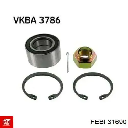 Комплект подшипника ступицы колеса Febi 31690 цена, от 12.51 USD