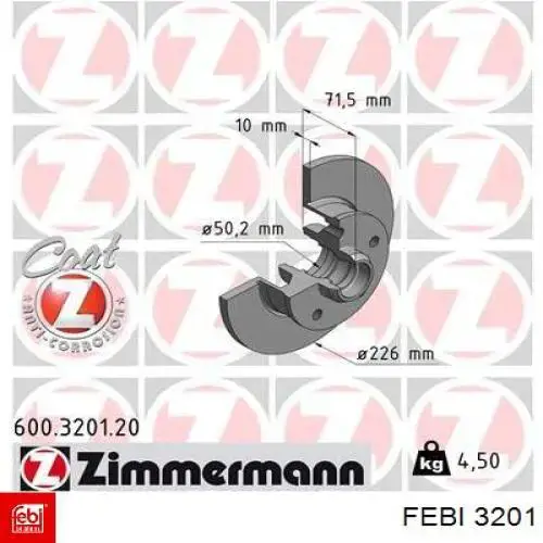 Купить 3201 Febi Заглушка ГБЦ