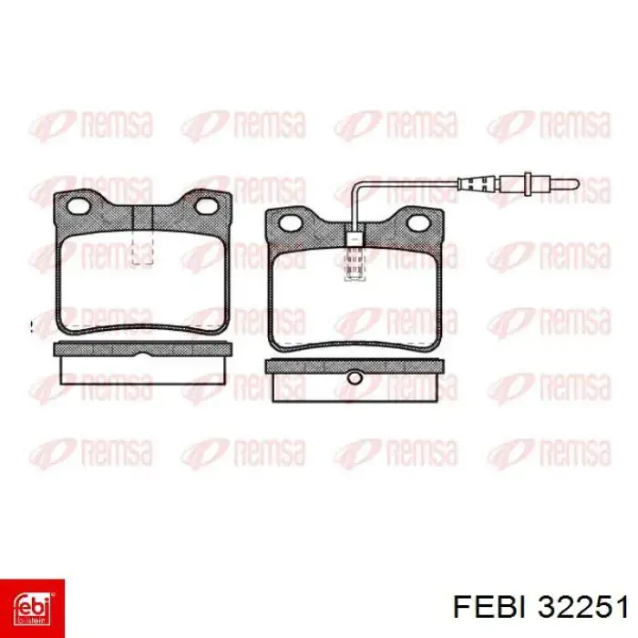 Сайлентблок кабины 32251 Febi