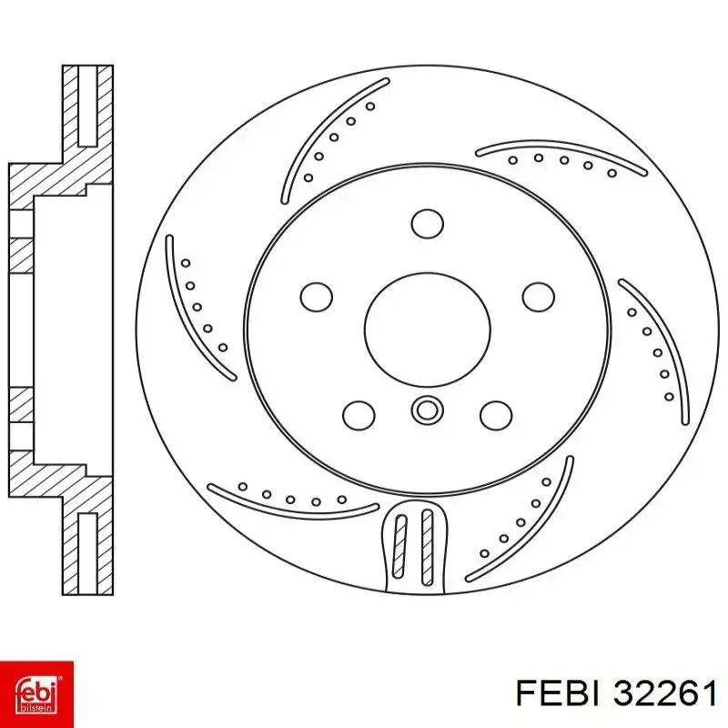 Купить 32261 Febi Ротор тормозной