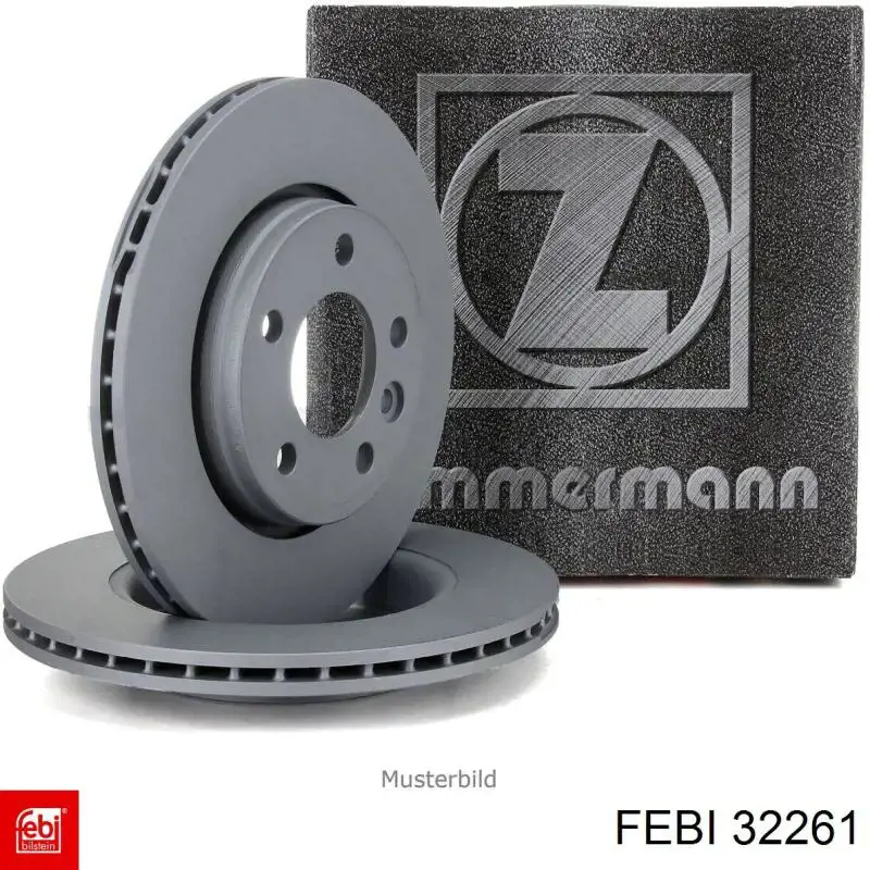 Тормоз дисковый передний Febi 32261 цена, от 81.63 USD