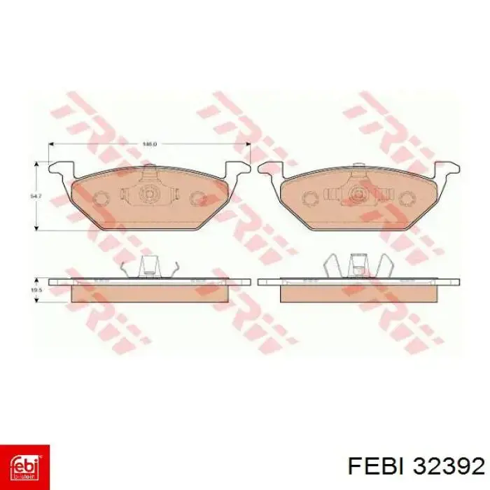 Купить 32392 Febi Кольцо АБС (ABS)