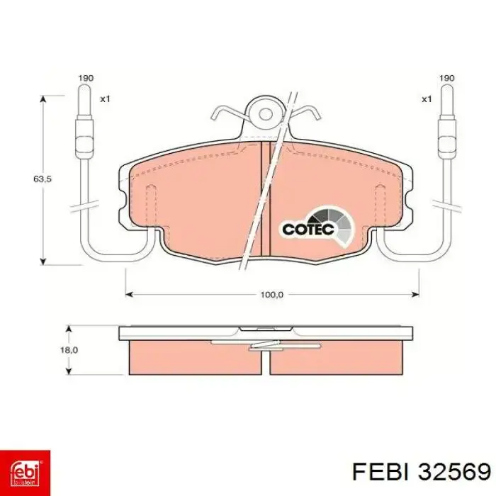 Шкив коленвала 32569 Febi