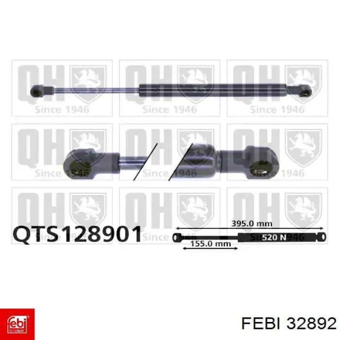Купить 32892 Febi Амортизатор под капот