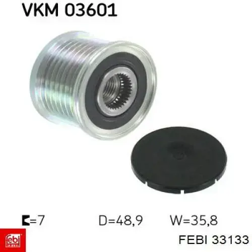 Шкив генератора 33133 Febi