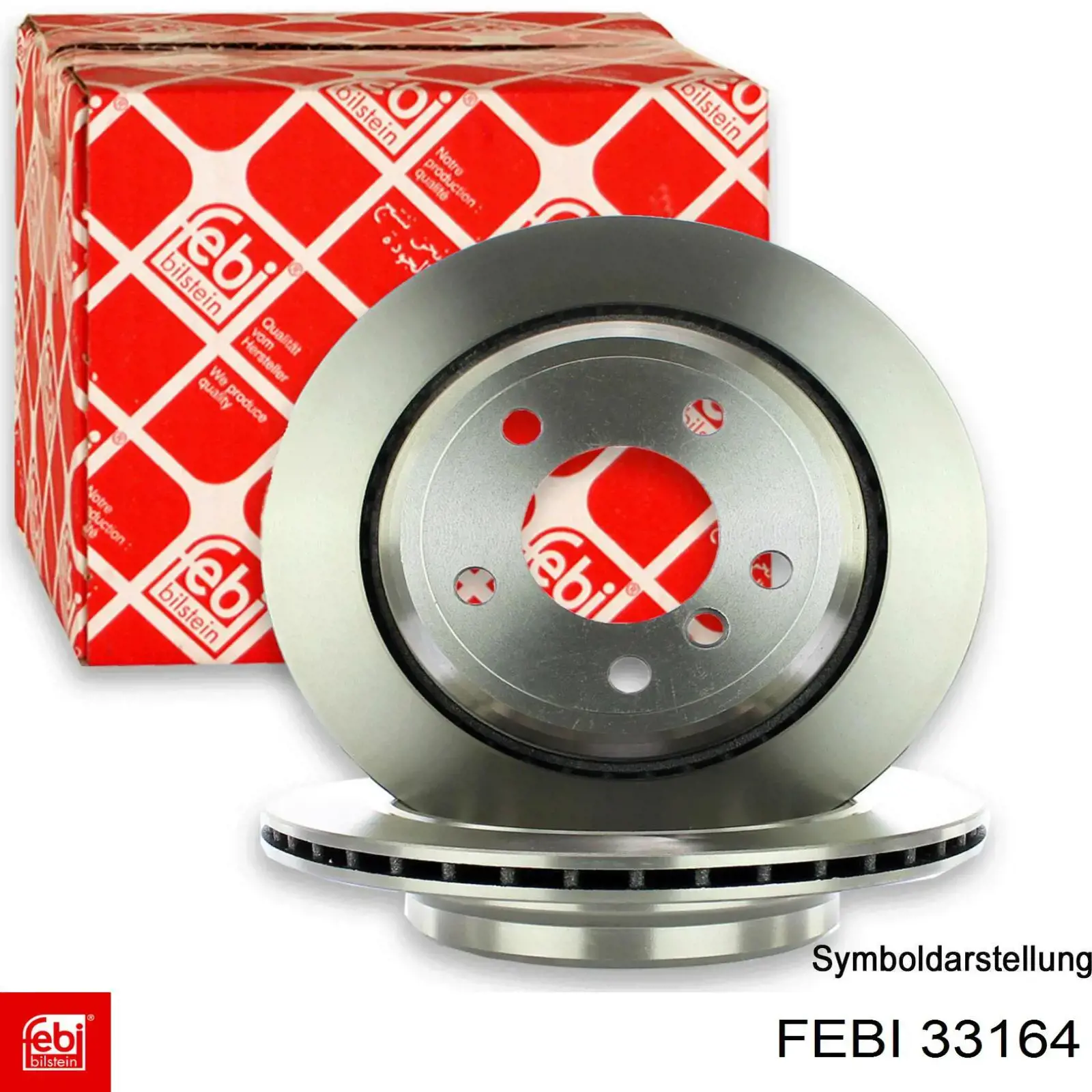Передние тормозные диски 33164 Febi