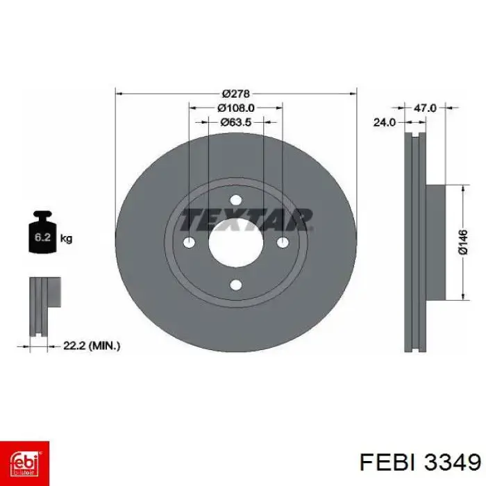 Сальники клапанов 3349 Febi