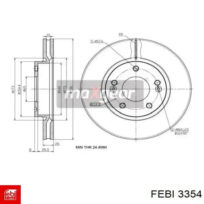 Сальники клапанов 3354 Febi