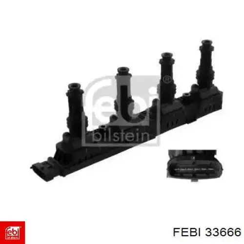 33666 Febi Катушка зажигания