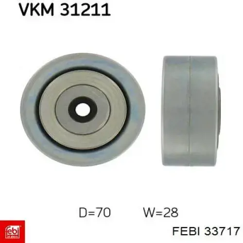 Паразитный ролик 33717 Febi