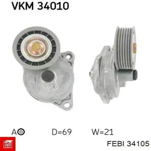 Купить 34105 Febi Ступица переднего колеса