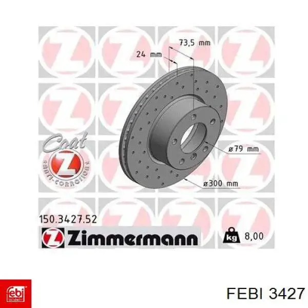 Купить 3427 Febi Гайки колесные
