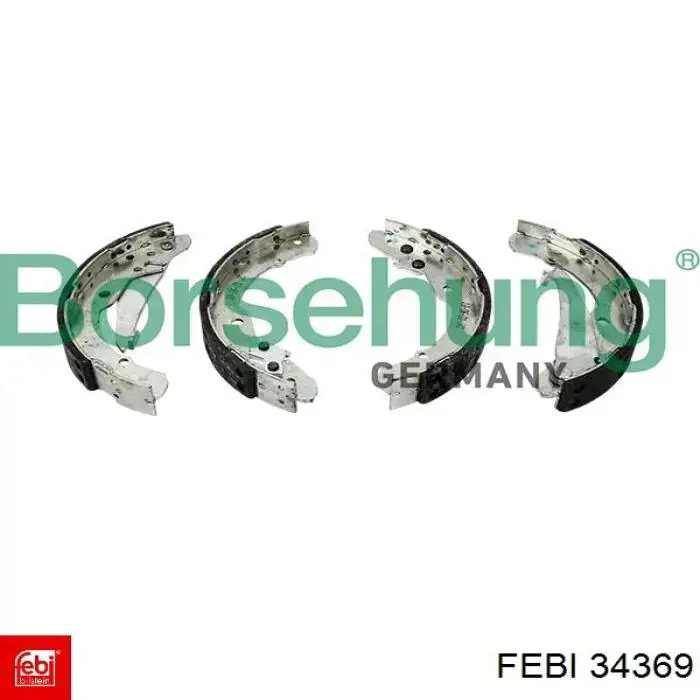 Тормоза рабочие задние ножные и тормозные барабаны Febi 34369 цена, от 24.81 USD
