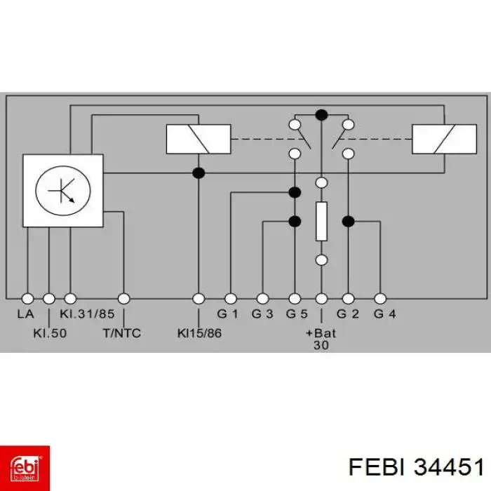 Реле управления Febi 34451 цена, от 59.93 USD