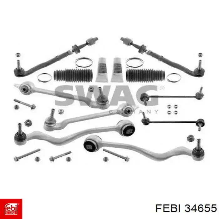 Левый рычаг передней нижней подвески Febi 34655 цена, от 48.02 USD