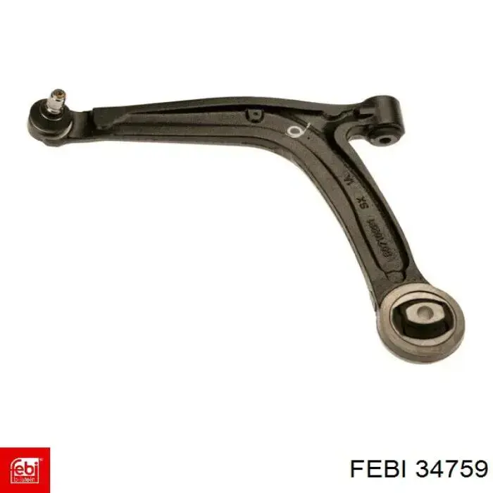 Левый рычаг передней нижней подвески Febi 34759 цена, от 53.63 USD