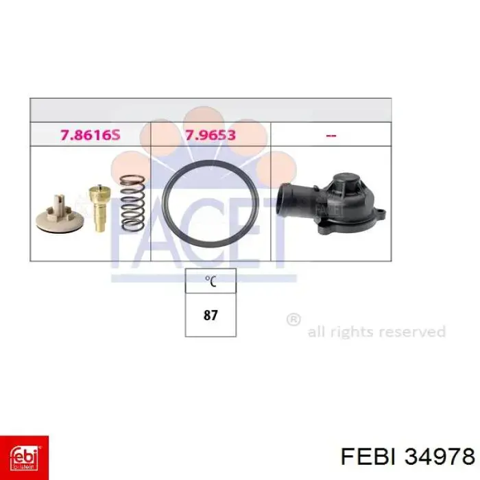 Термостат 34978 Febi