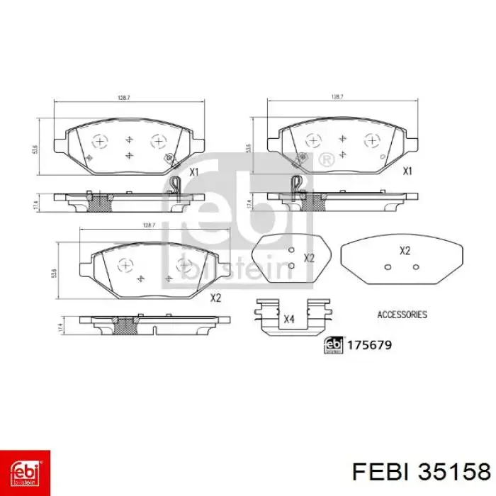 Чехол на рычаг переключения Febi 35158 цена, от 33.85 USD