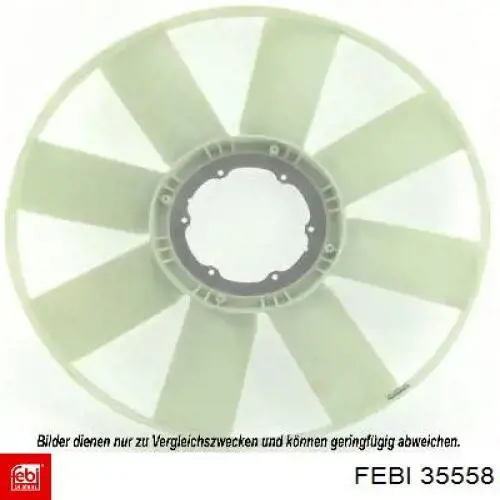 Rodete ventilador, refrigeración de motor 35558 Febi