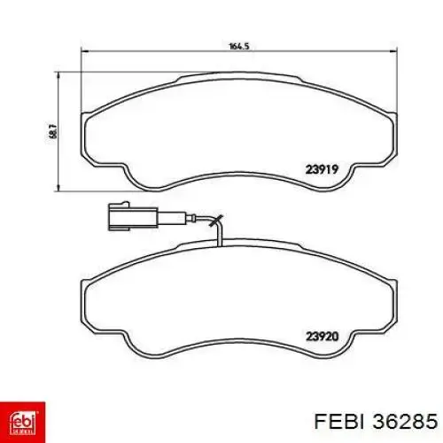 Сайлентблок переднего нижнего рычага Febi 36285