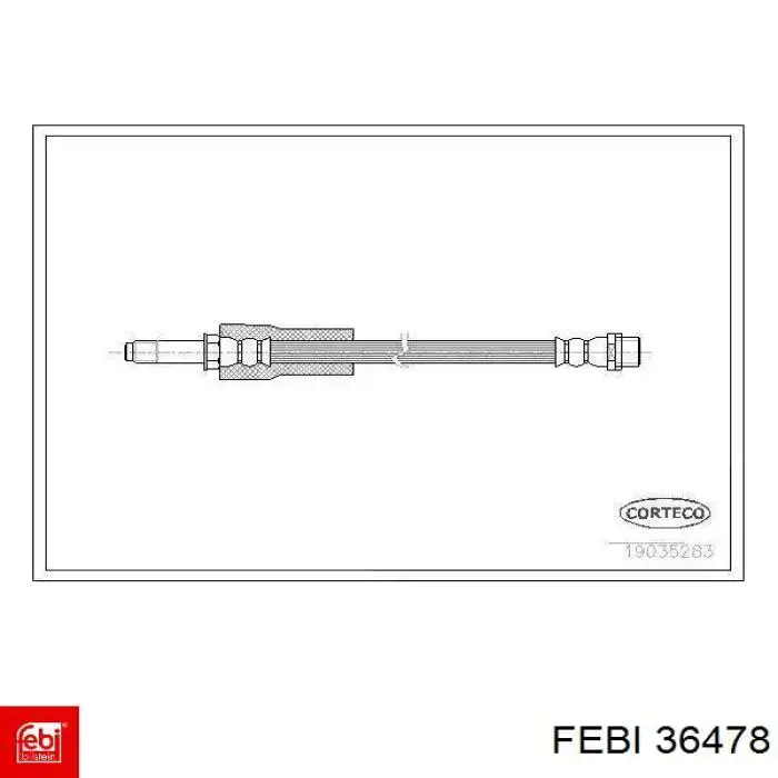 Купить 36478 Febi Шланг тормозной передний