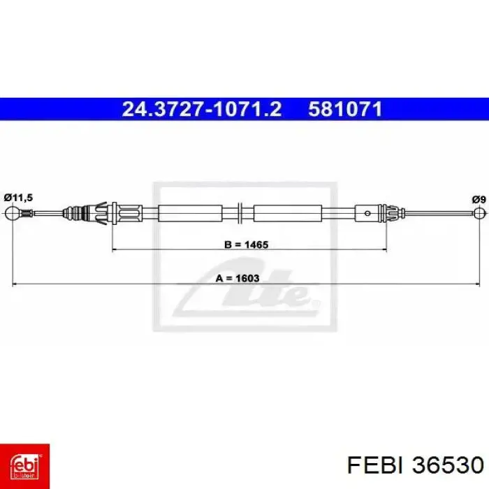 Буфер-отбойник амортизатора переднего Febi 36530 цена, от 5.47 USD