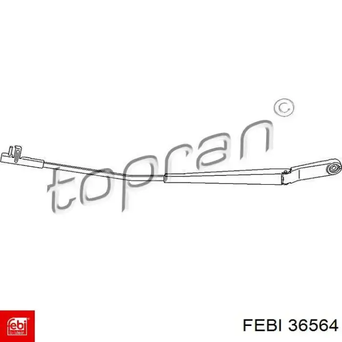 Рычаг стеклоочистителя Febi 36564 цена, от 6.73 USD