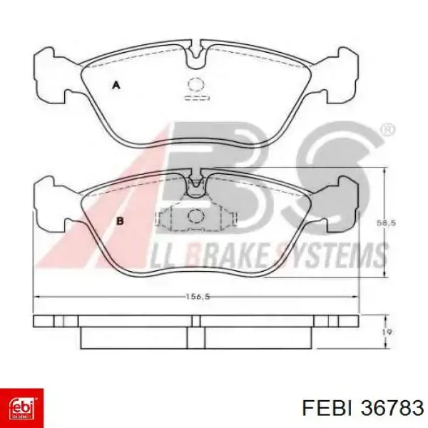 Сальник коленвала коренной Febi 36783