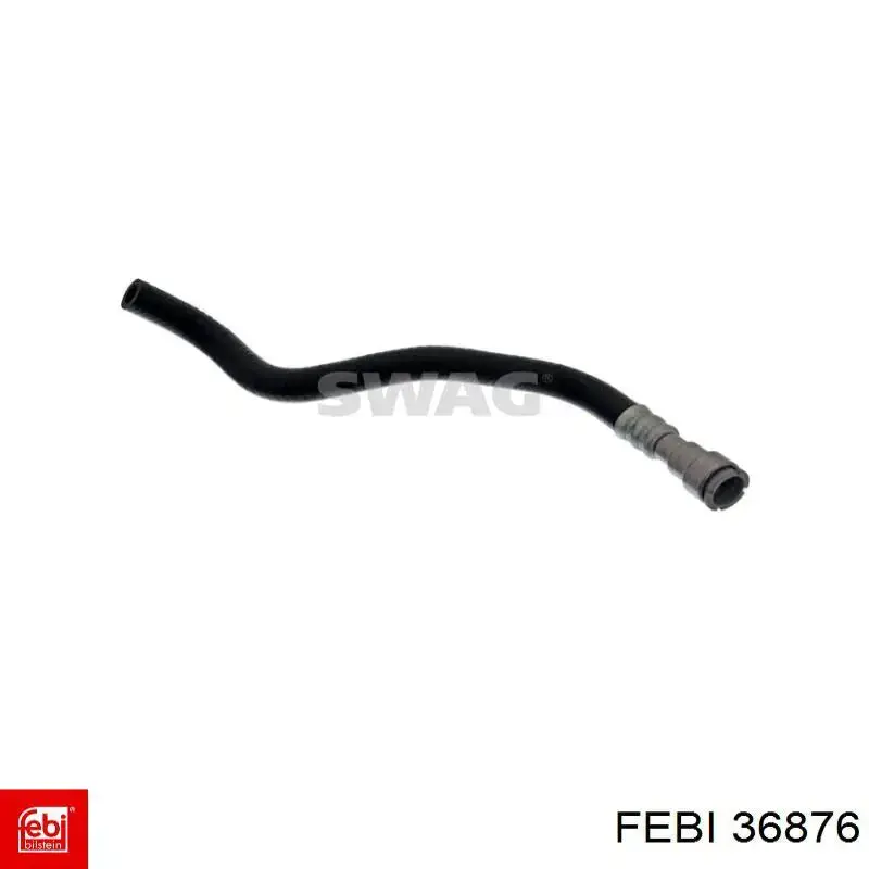 Шланг ГУР низкого давления, от радиатора к бачку Febi 36876 цена, от 27.46 USD