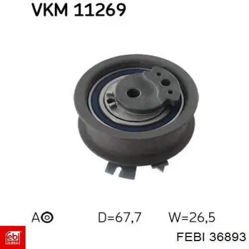 Ролик ГРМ 36893 Febi