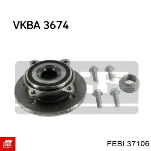 Купить 37106 Febi Ступица переднего колеса