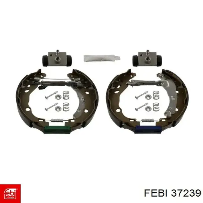 Колодки тормозные задние барабанные, в сборе с цилиндрами, комплект 37239 Febi