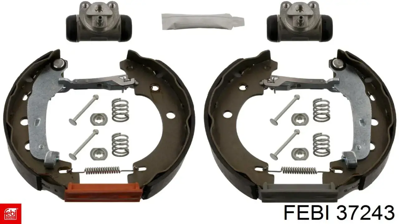 Колодки тормозные задние барабанные, в сборе с цилиндрами, комплект 37243 Febi