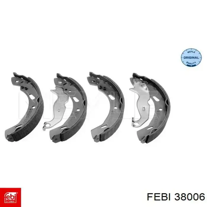 38006 Febi Барабанные тормозные колодки
