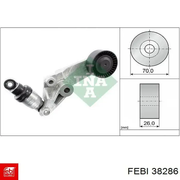 Гидроаккумулятор системы амортизации передний Febi 38286 цена, от 111.92 USD